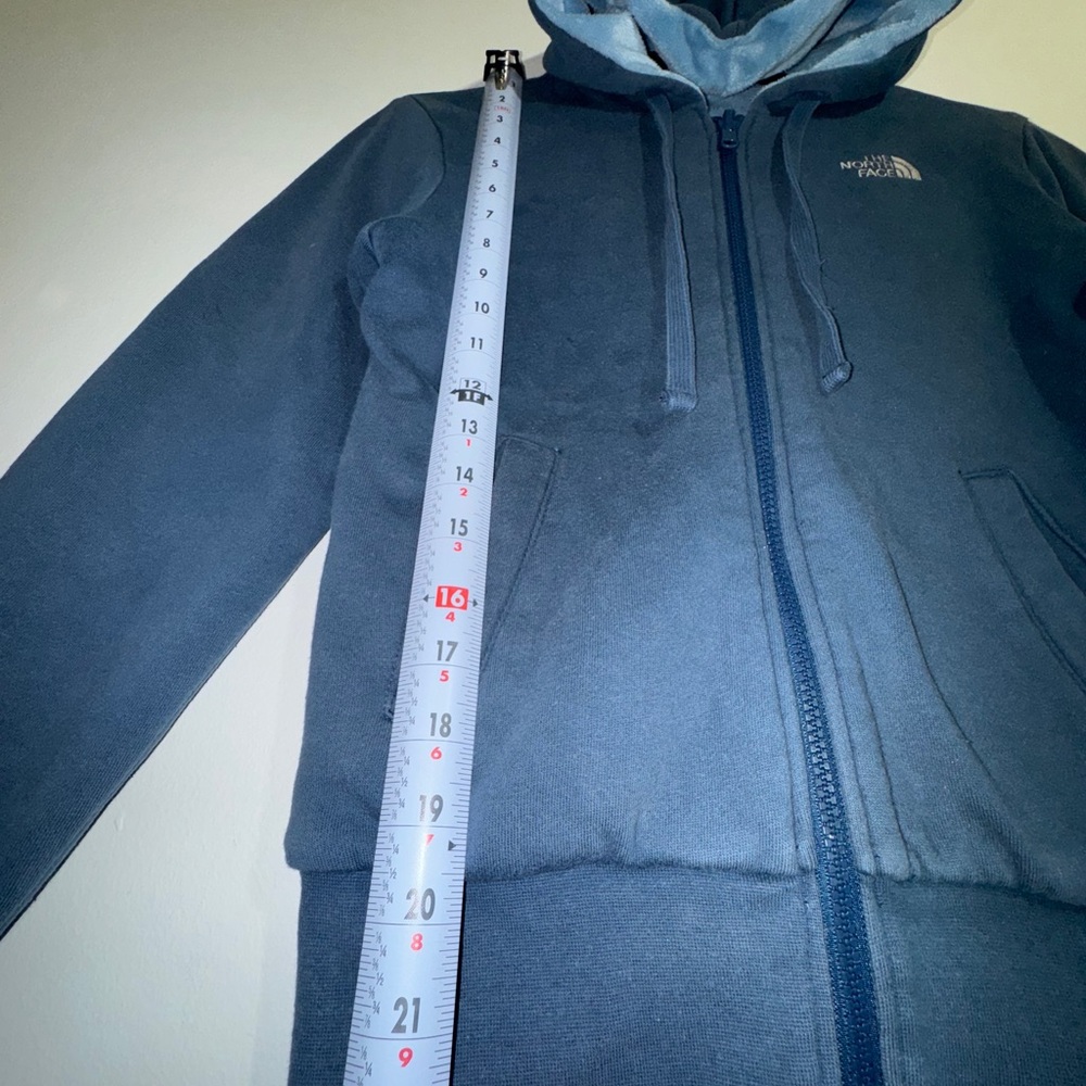 The North Face Reversible Fleece‎ Hoodie Blue and Light Blue Women’s XS - Picture 11 of 13